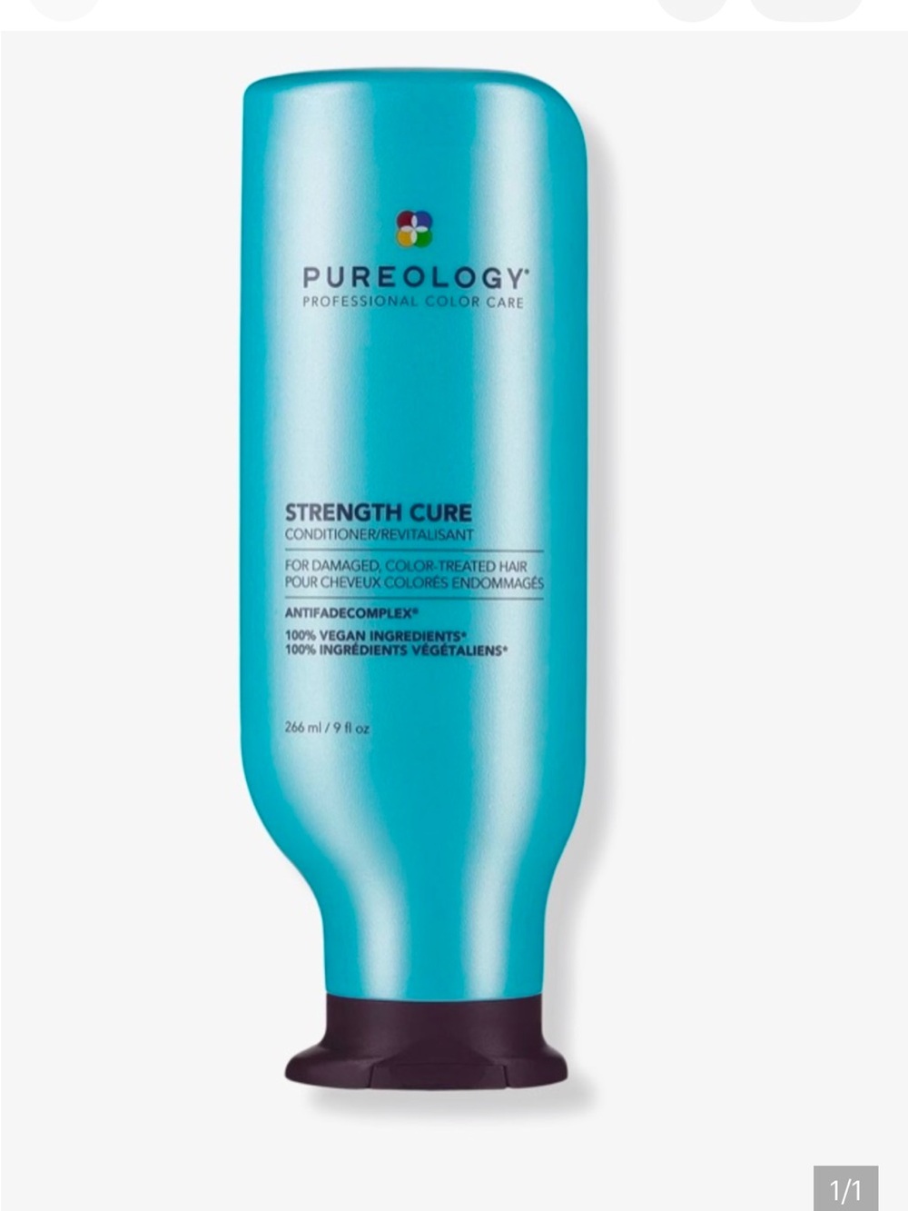 Pureology Strength Cure Conditioner - Teal with Dark Purple Cap